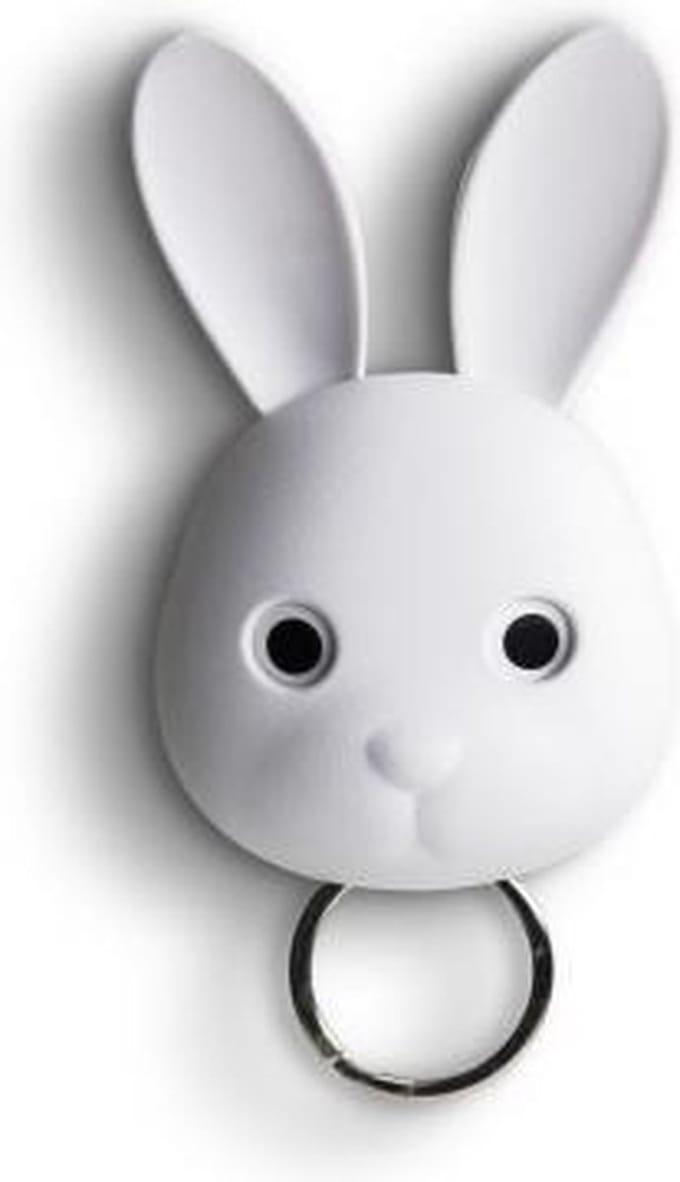 Qualy Bella Bunny Sleutelhanger Wit