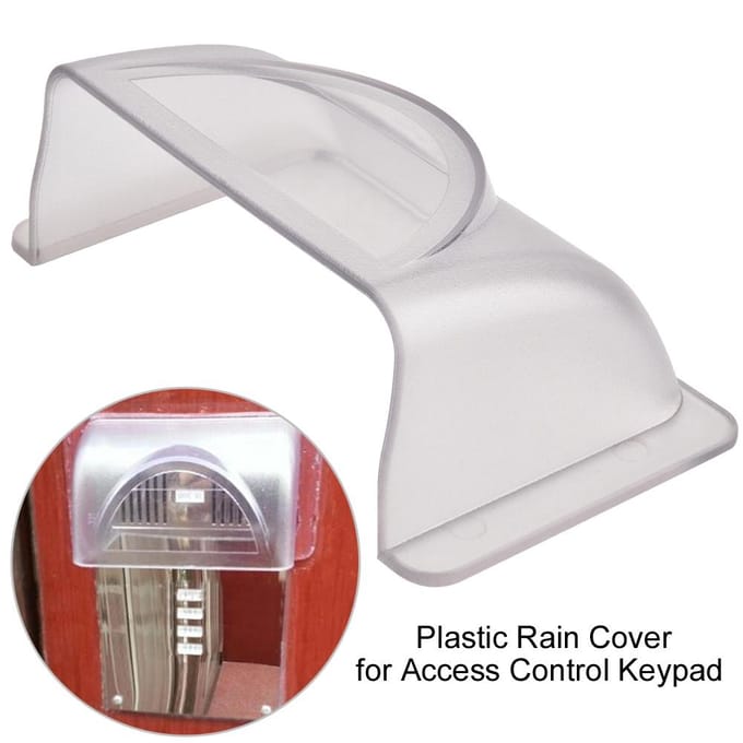 Plastic Regenhoes Waterdichte Schaal voor Toegangscontrole Toetsenbord Deurbel Regenbestendig white