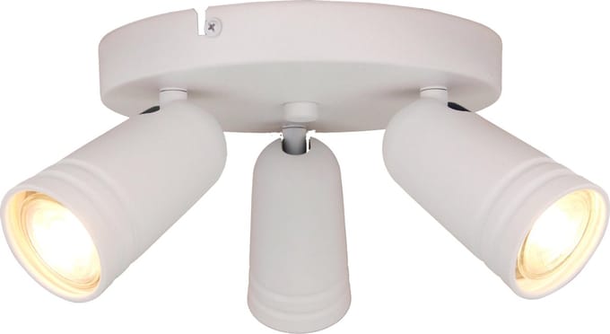 Chericoni Spero Plafondspot - 3 lichts - Ø6 cm - GU10 - Wit