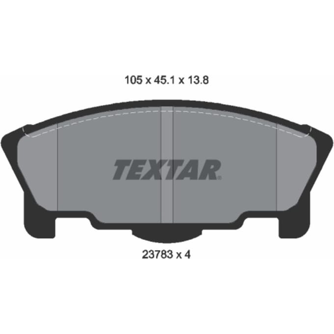Remblokset TEXTAR 2378301, voor
