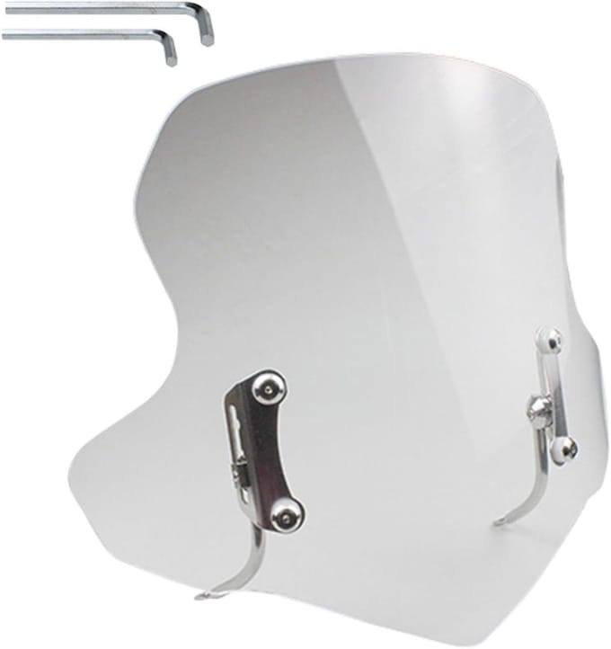 Scooter Windscherm - Motor Windprotector - Veiliger Rijden - Krasbestendig Acryl - 51 cm - Transparant
