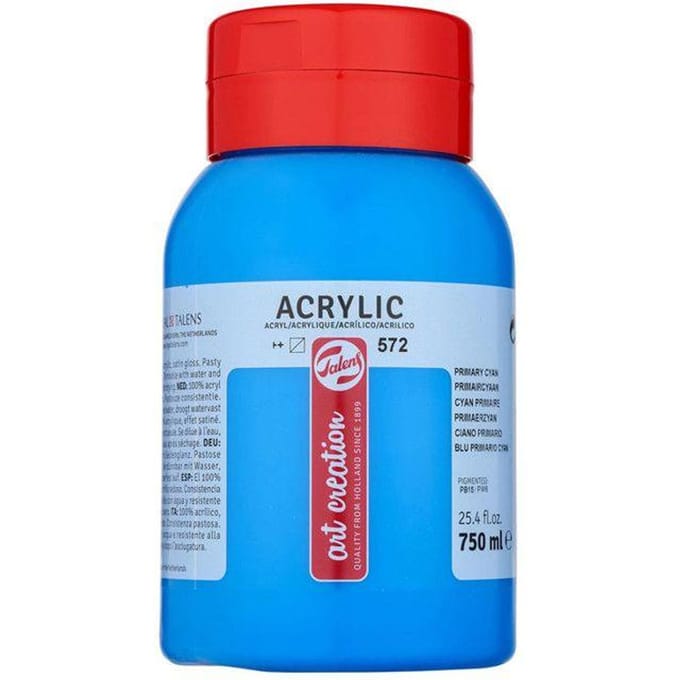 Talens Art Creation Acrylverf Pot 750 ml Primaircyaan 572
