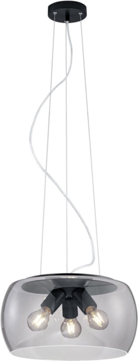 TRIO VALENTE - Hanglamp - Antraciet - excl. 3x E27 4W