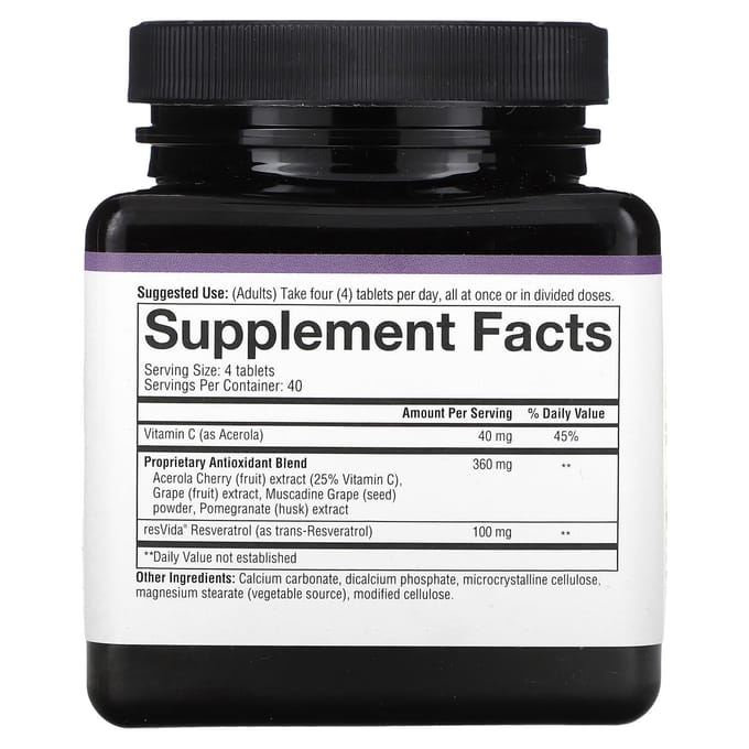 Youtheory, Resveratrol, 160 tabletten