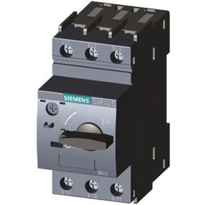 Siemens 3RV2021-1FA10 Vermogensschakelaar 1 stuk(s) Instelbereik (stroomsterkte): 3.5 - 5 A Schakelspanning (max.): 690 V/AC (b x h x d) 45 x 97 x 97 mm