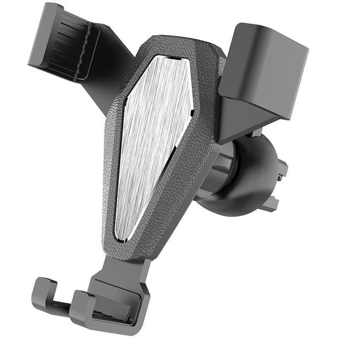 Gravity - autohouder - voor een smartphone op het rooster zilver - (YC07)