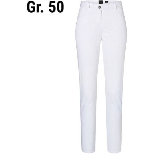(6 stuks) KARLOWSKY Dames 5-zakken Broek - Wit - Maat: 50