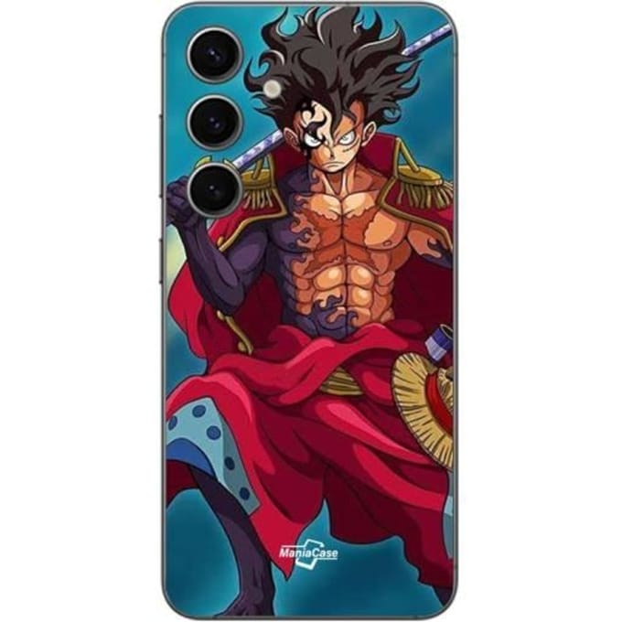 Coque - One Piece - Samsung Galaxy S24 - Luffy Enters Gear 5 - Souple - Bleu