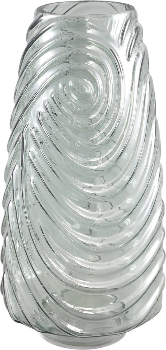 PTMD Silli Vaas - 16 x 16 x 32 cm - Glas - Groen