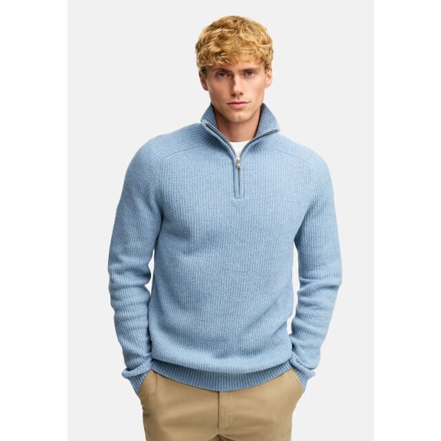 Kronstadt Ks35005 ksdorsey half zip knit 969 blue shadow mix