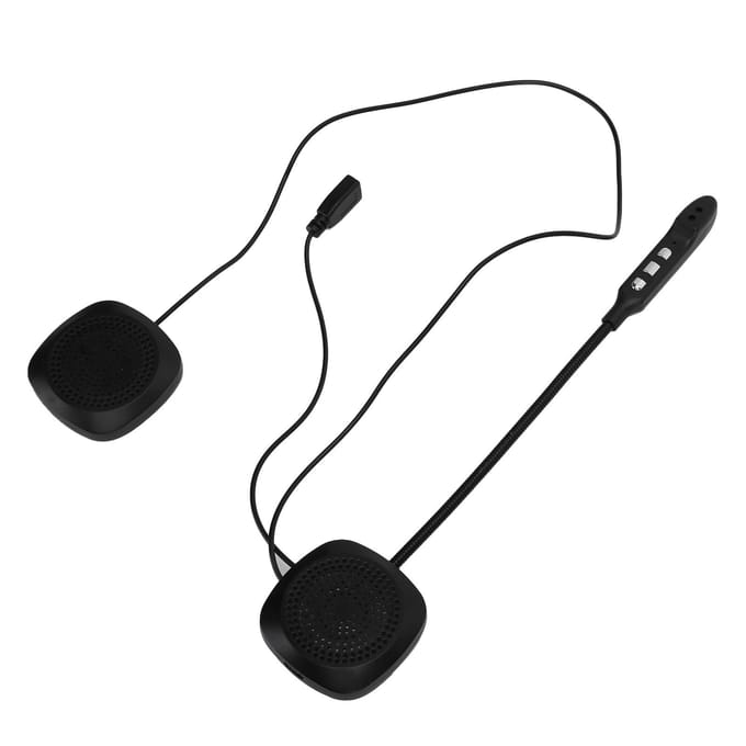 Motorhelm Bluetooth Koptelefoon Draadloze Bluetooth Headset met Automatisch Beantwoorden black