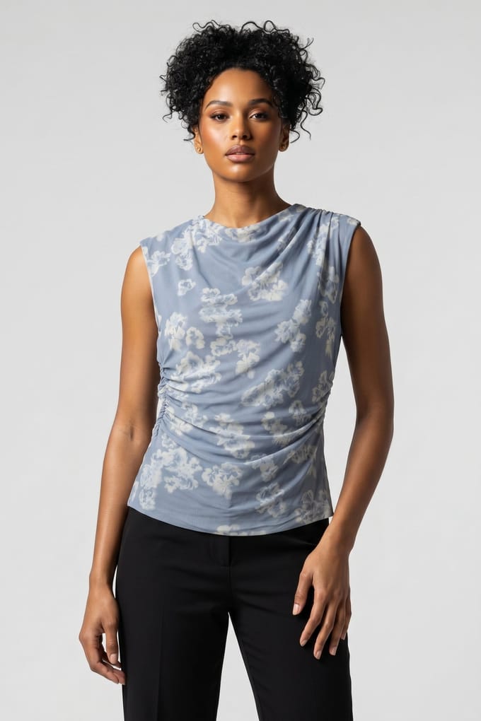 & Other Stories Helena Mesh Top Blue Taglia: S | Magliette intime Outlet | Donna | Blu