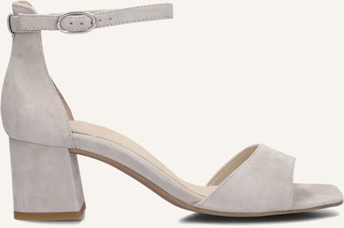 Paul Green - 6140 - Sandalen met hak - Kleur: Wit/beige - Maat: 38.5