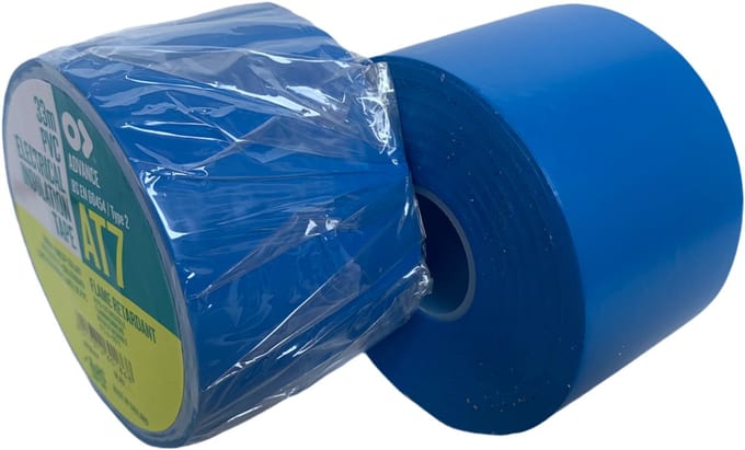 Advance AT7 PVC tape 50mm x 33m Blauw
