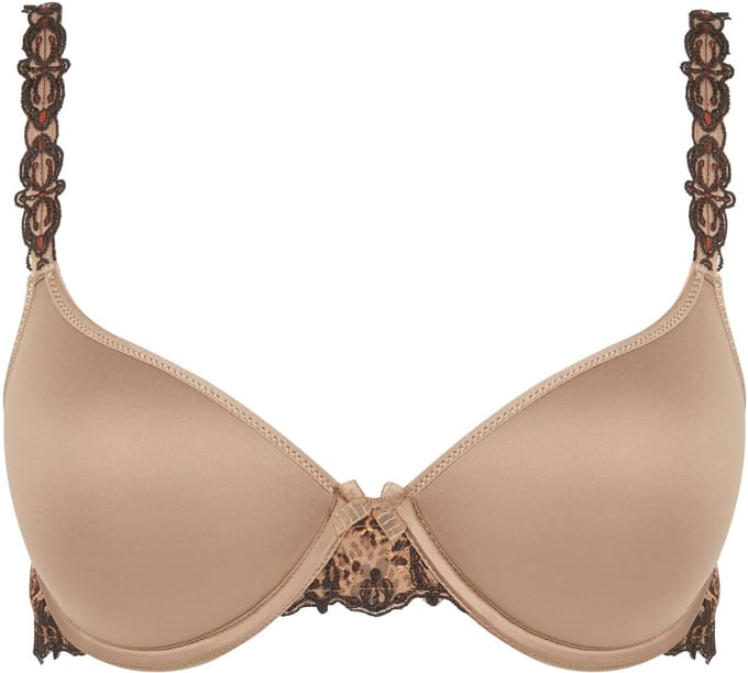 Chantelle - Champs Elysée Voorgevormde BH Feline Print - maat 75C - Bruin