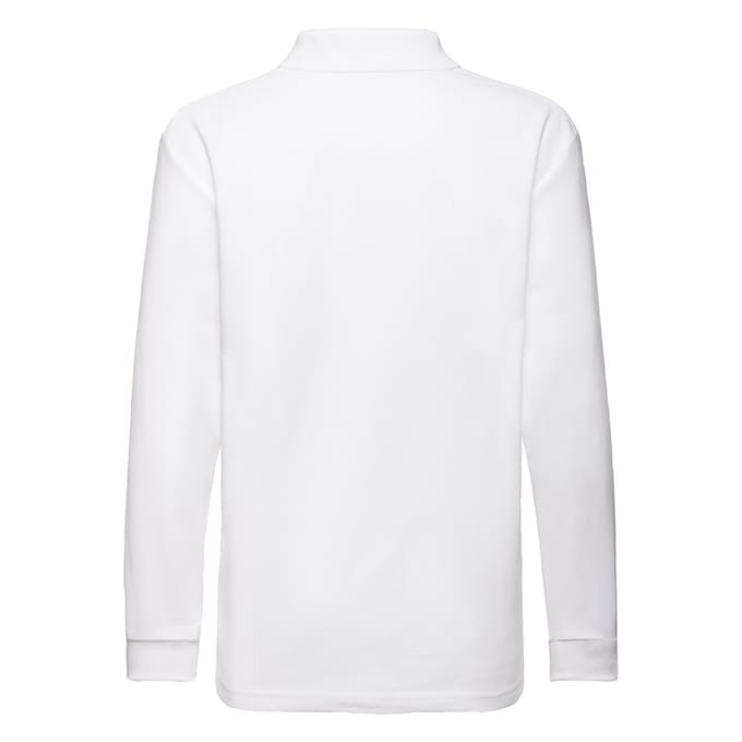 Fruit of the Loom Polycotton Piqué Poloshirt voor kinderen/Kinderen (Wit)