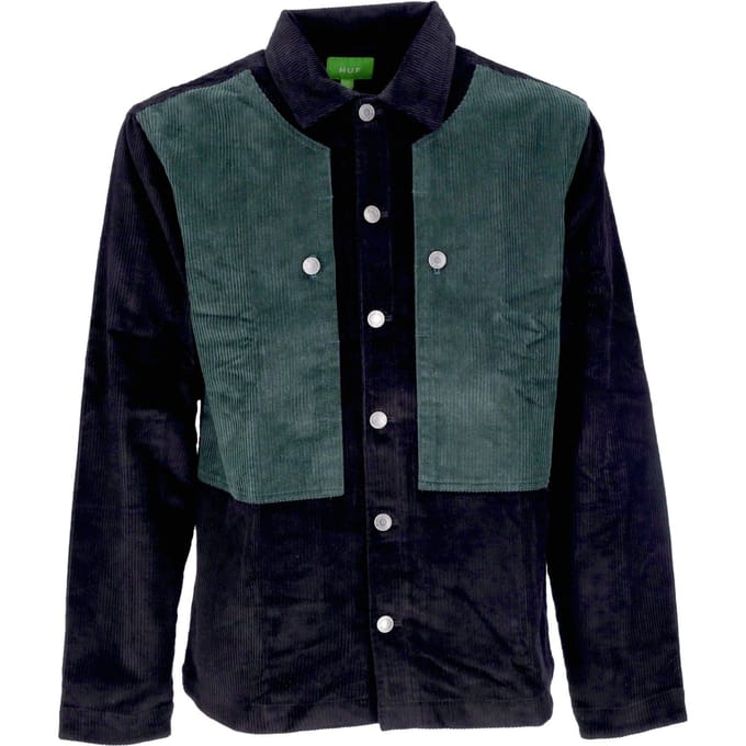 Heren shirt met lange mouwen Marina Box Overshirt Zwart