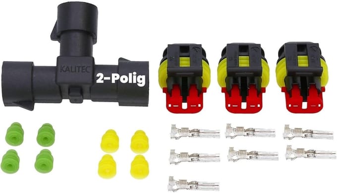 Kalitec KALI-0100 Superseal 1,5 mm² T-connector set met stekker