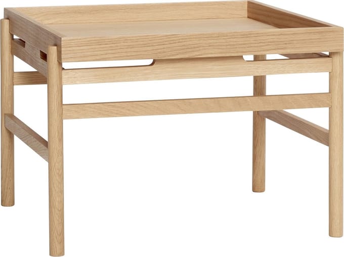 HÜBSCH INTERIOR - Vierkante eiken salontafel FSC® - 60x63xh45 cm