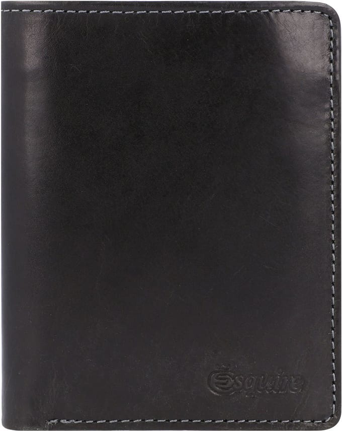 Esquire Denver Portemonnee RFID Leer 9 cm - Jongens - Staand formaat - schwarz