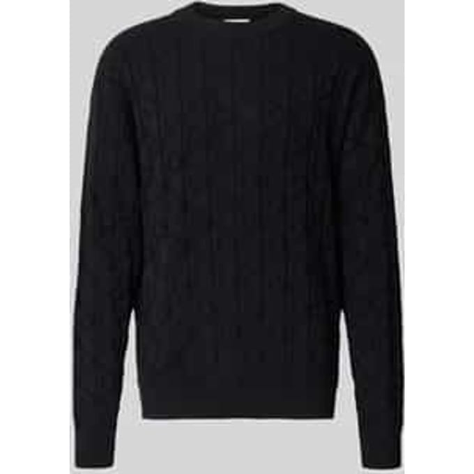 Gebreide pullover met ronde hals Model 'EASY'