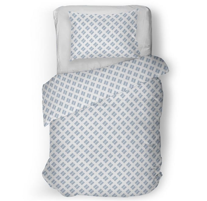 Snoozing Chantal Dekbedovertrek - Eenpersoons - 140x200/220 cm - Blue