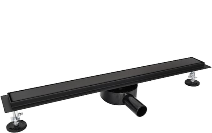 LINEA UNO - Fraas 70x7cm - Mat zwart - Douchegoot - - 991239
