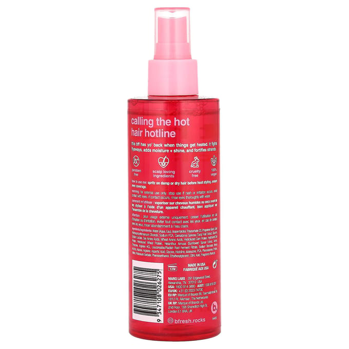 B.Fresh, Hittebescherming Glansmist, Paradise Punch, 200 ml(6.7 fl oz) pink