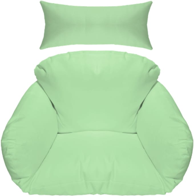 Rijoka Hangstoel Kussen – 5delig | Mint Groen