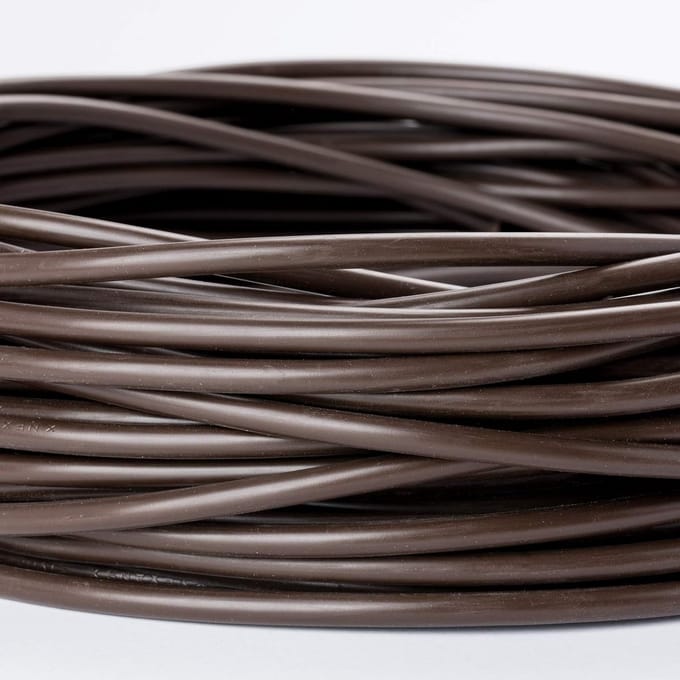 Ronde Stroomkabel 3x0.75mm H03VV-F Lichtkabel 5 Meter Bruin