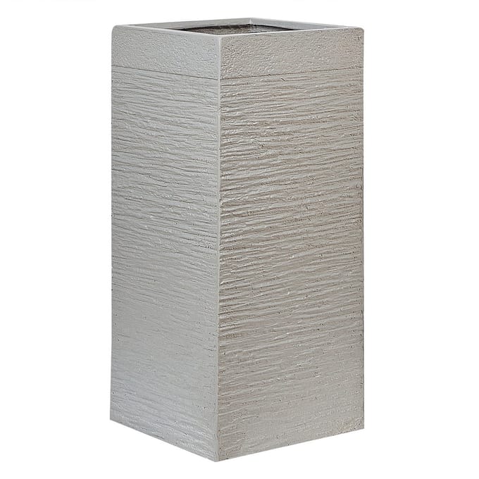 DION - Plantenbak - Lichtgrijs - 70 cm - Klei-vezelmengsel