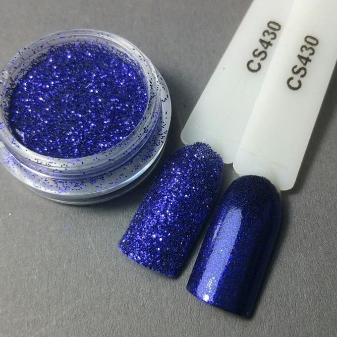 Nagel glitter - Korneliya Crystal Sugar 430 Ultramarijn