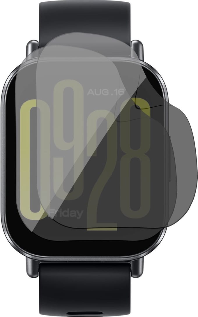 Privacy Screenprotector geschikt voor Xiaomi Watch 5 Active - 2x FlexGuard Screen Protector