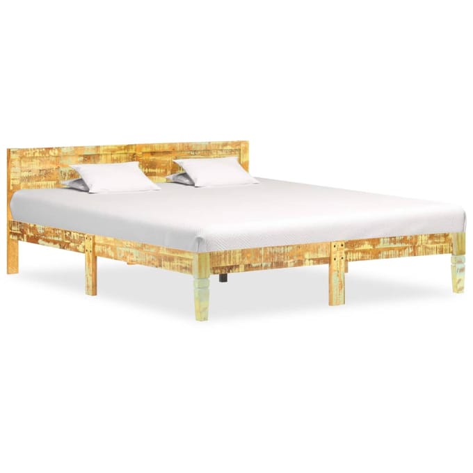 vidaXL - Bedframe - massief - gerecycled - hout - 180x200 - cm