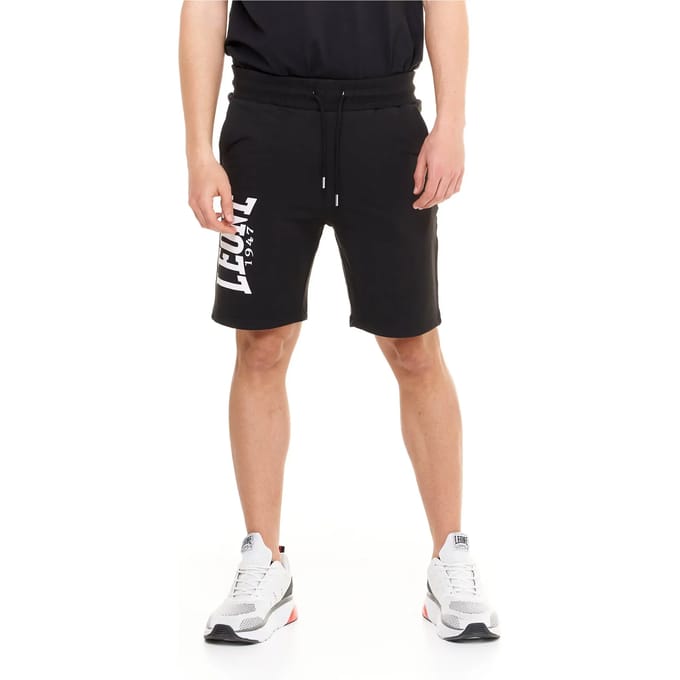 Leone Big Logo Shorts Black/White-S