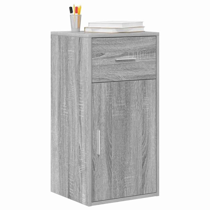 vidaXL - Dressoir - met - lade - Grijs - Sonoma - 38 - x - 34 - x - 75 - cm