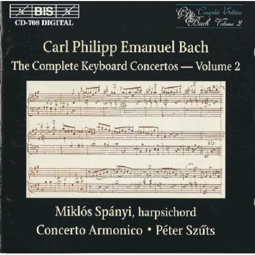 Miklós Spányi, Concerto Armonico - C.P.E. Bach: Keyboard Concertos Vol.2 (CD)