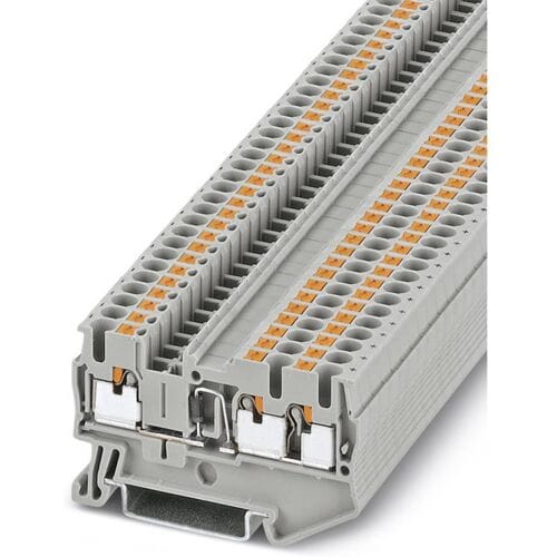 Phoenix Contact 3210253 Doorgangsserieklem 5.2 mm Snelaansluiting Grijs 50 stuk(s) Piece