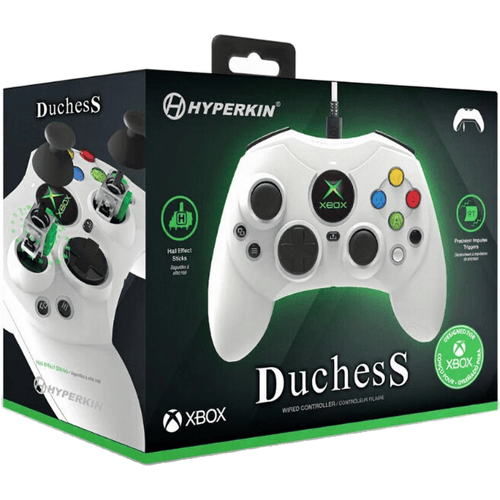 Hyperkin - DuchesS - wired controller voor Xbox Series X|S - XBOX1 - PC|Windows 11|10 (wit)