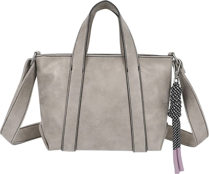 Fritzi aus Preußen Schoudertas Handtas Bitzi09 Jive Crossbody Bag Metallic Shell Lichtgrijs