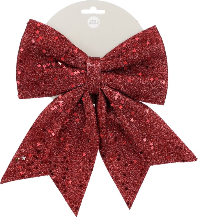 kerst Strik donker rood - l20xb24cm
