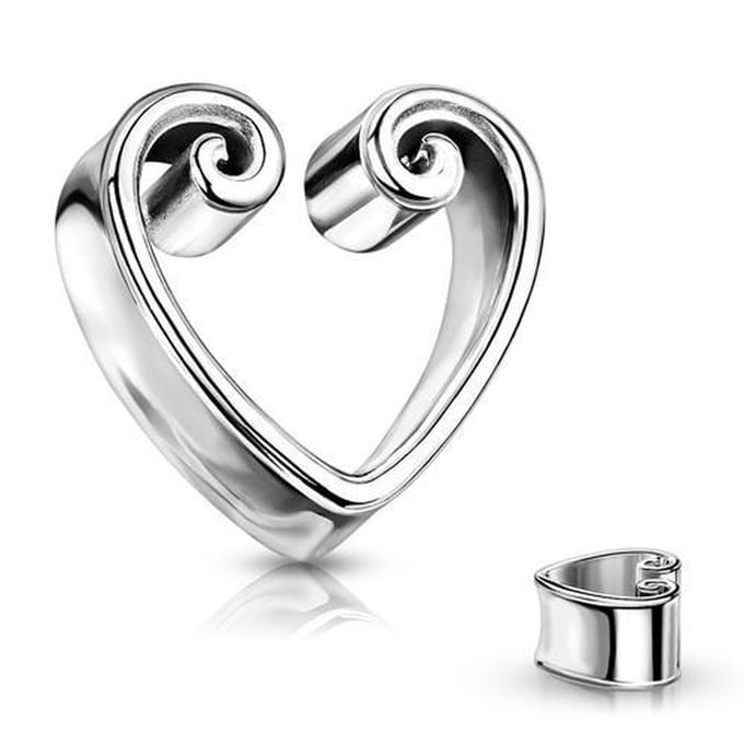 14 mm double flared vintage hart - LMPiercings