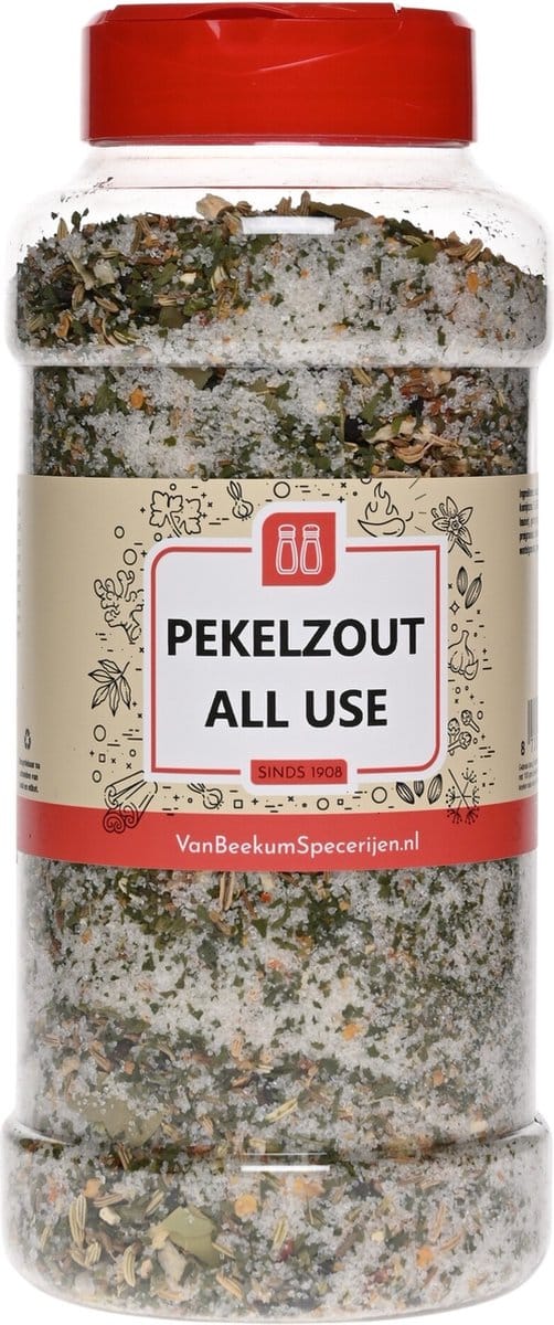 Van Beekum Specerijen - Pekelzout All Use - Strooibus 800 Gram