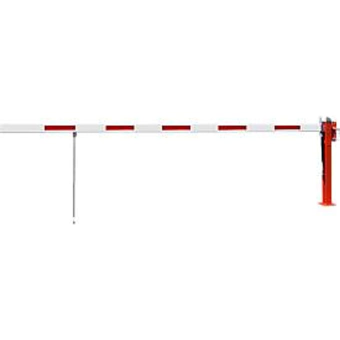 Wegafzetting met gasdrukveer, vouwvoet, 5230 mm