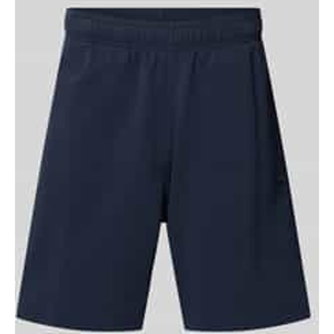 Sweatshorts met labelstitching met elastische band