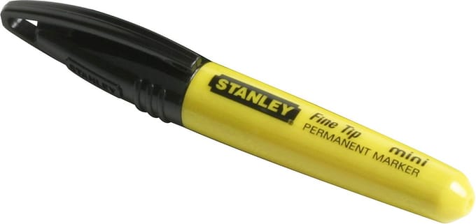 Stanley 1-47-324 Markeerstift Mini - Zwart