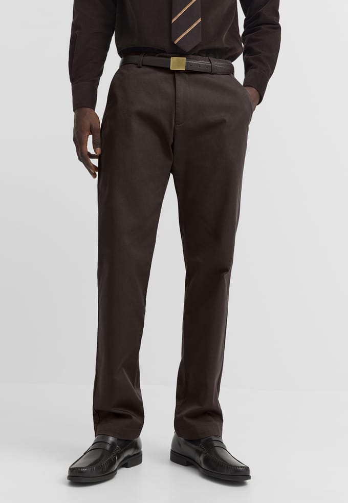 Bugatti Herren Chino van katoenen twill met Summer Touch