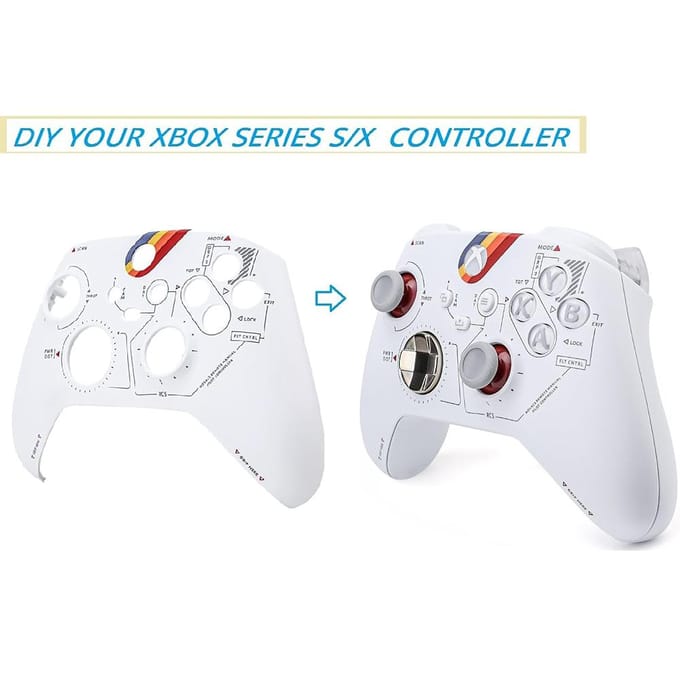 Kit de coque de boîtier de façade avant pour Star-Field Limited Edition pour Xbox Series white