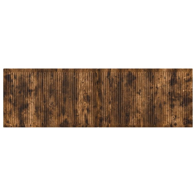 vidaXL - Wandgemonteerd - Hoofdbord - EDE - Gerookt - eiken - Bewerkt - hout