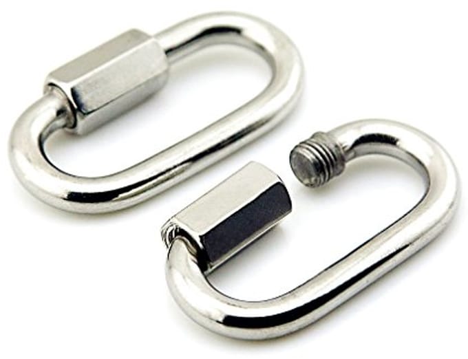 Quick Link Ketting Karabijnhaken 304 Roestvrij Staal - D Link Connector 6MM 8MM